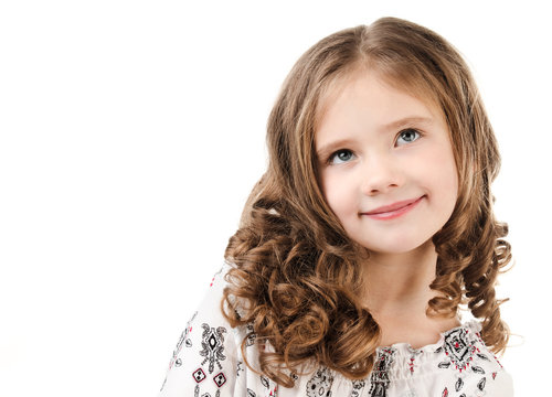Portrait of  adorable smiling  little girl