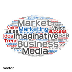 Fototapeta premium Vector conceptual business marketing word cloud