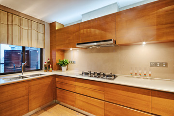 interior of luxury kitchen