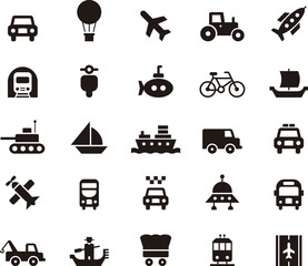 TRANSPORT black icons