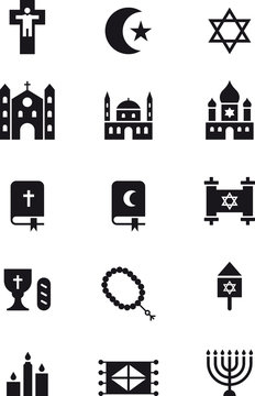 RELIGIONS black icons