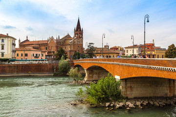 Cityscape of Verona, Italy