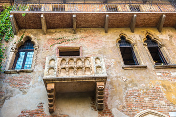 Romeo and Juliet  balcony  in Verona