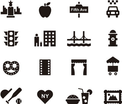 NEW YORK icons
