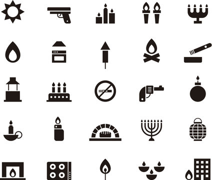 FIRE glyph icons