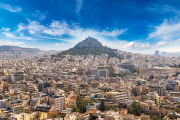 Foto op Plexiglas Lycabettus-heuvel in Athene, Griekenland © Sergii Figurnyi