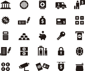 BANK and MONEY icons