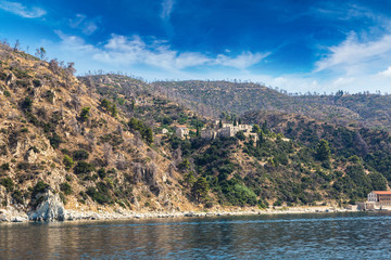 Mountaines Athos in Greece
