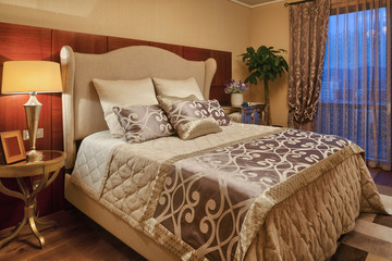 interior of luxury bedroom