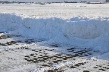 Winterdienst - Parkplatz geräumt 