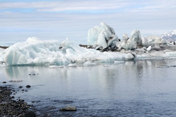 Gletscherlagune Jökulsarlon 
an der Island-Südküste 
