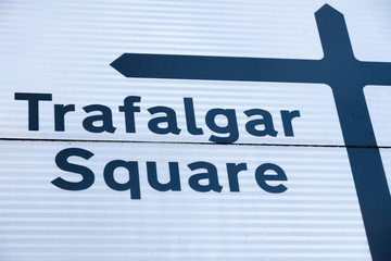 Trafalgar Square road sign