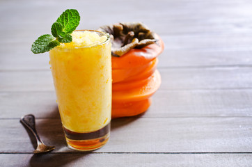 Homemade fruit sorbet