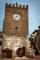 Medieval Clock Tower in Mestre near Venice - Italy