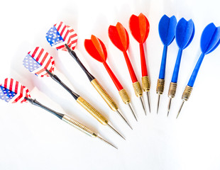 darts pointing to the same target