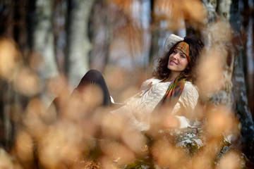 young woman portrait outdoor