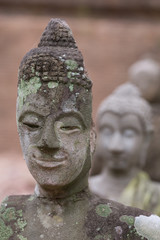 Obraz premium buddha statue in wat umong, chiang mai, travel thai temple