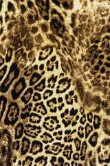 texture of print fabric stripes leopard