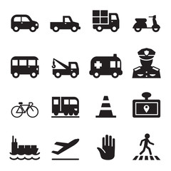 Traffic icon set 2