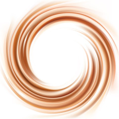 Vector background of swirling creamy texture