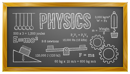 Physics, Science, School, Education, Blackboard - 100811051
