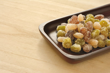 甘納豆　木バック
