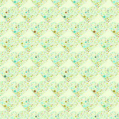 Splatter hearts seamless surface pattern