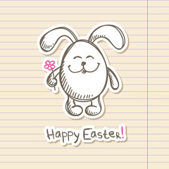 easter bunny sticker