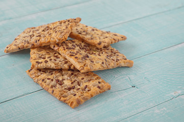 Сookies with sunflower seeds and flax seed