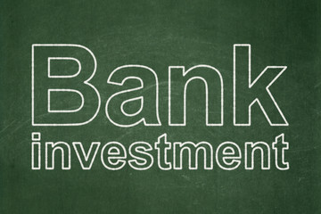 Obraz premium Banking concept: Bank Investment on chalkboard background