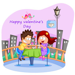 Love couple in Valentine's day
