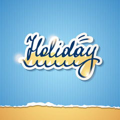 Obraz premium summer holiday inscription, vector eps 10
