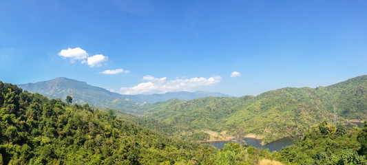 Panorama of the mountain view at Kao Kho, Phetchabun Province, Thailand