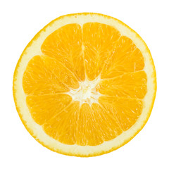 Fresh Orange Slice Isolated On White