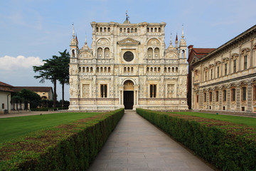 Fototapeta premium View of Certosa di Pavia