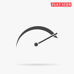 tachometer simple flat icon