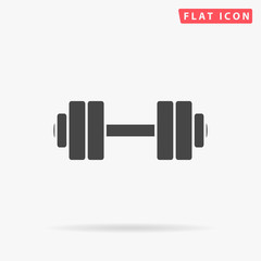 Dumbbell simple flat icon