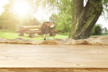worn table and grill 