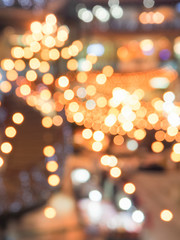 Abstract blur light decoration background at night