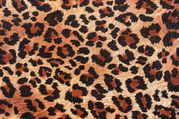 texture of print fabric striped leopard