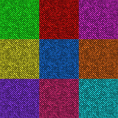 Set of seamless mosaic pattern