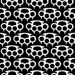 brass knuckles seamless pattern