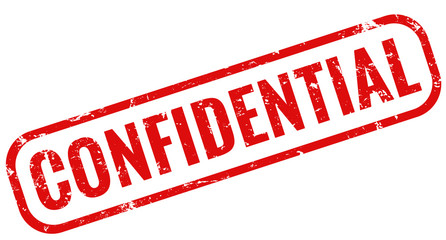 Confidential stamp red - 100819607