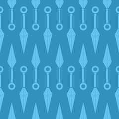 kunai ninja seamless pattern