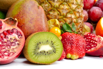 fresh tropical fruits