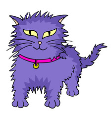 purple cat