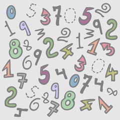 creative numbers background