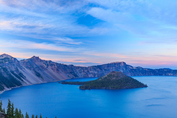 Crater Lake National Park in Oregon, USA