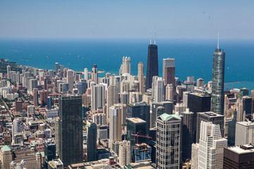 View on Chicago skyline panorama