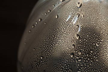 Water drops an white background